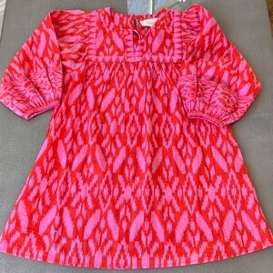Cleobella Red and Pink Patterned Dress